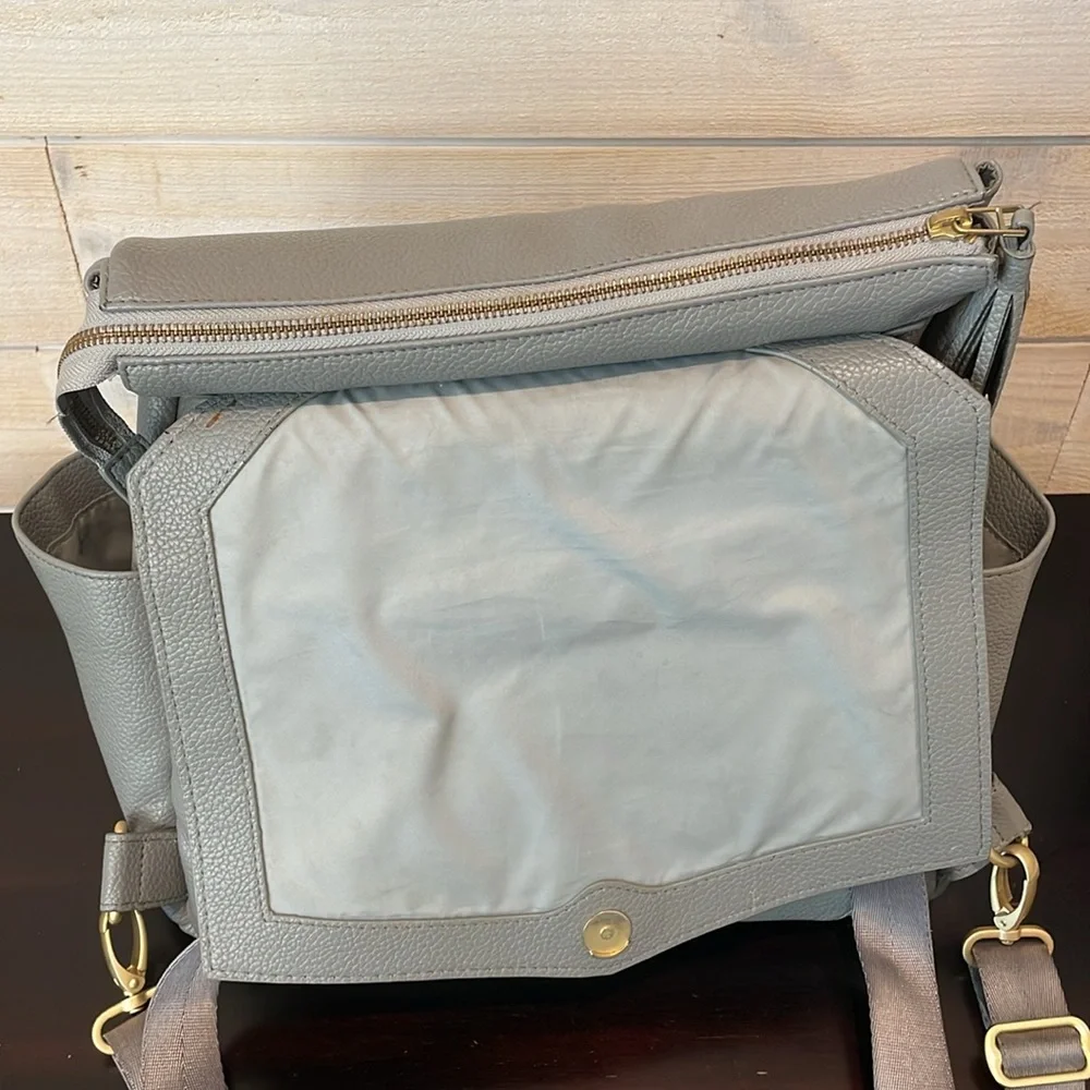 Freshly Picked classic diapers bag in stone